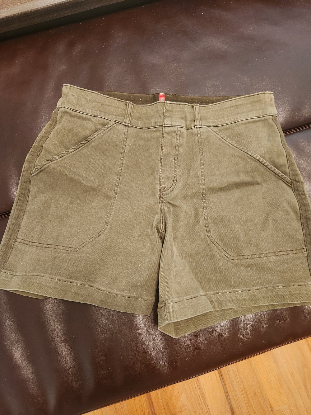 SPANX Olive Green Utility Shorts